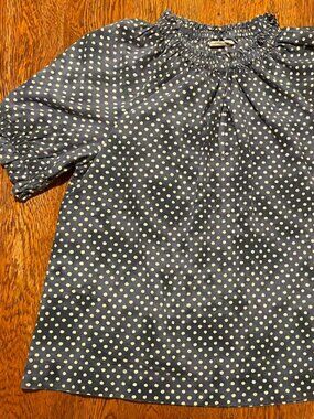Blue 100% cotton blouse